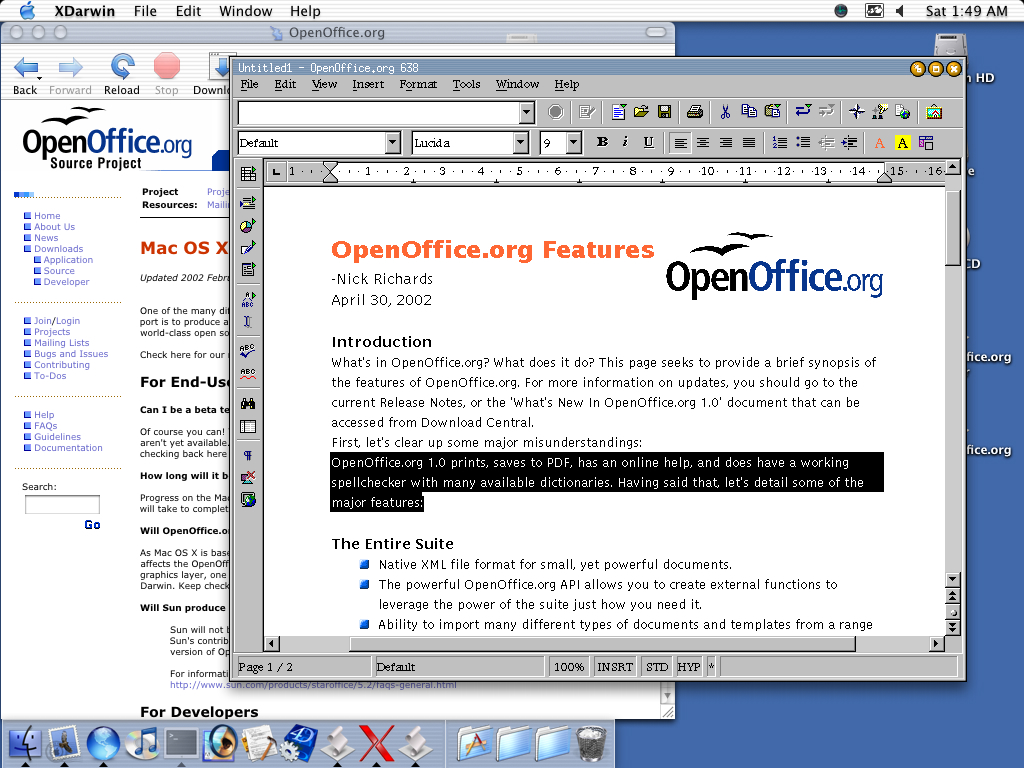 Open Office For Mac Os X